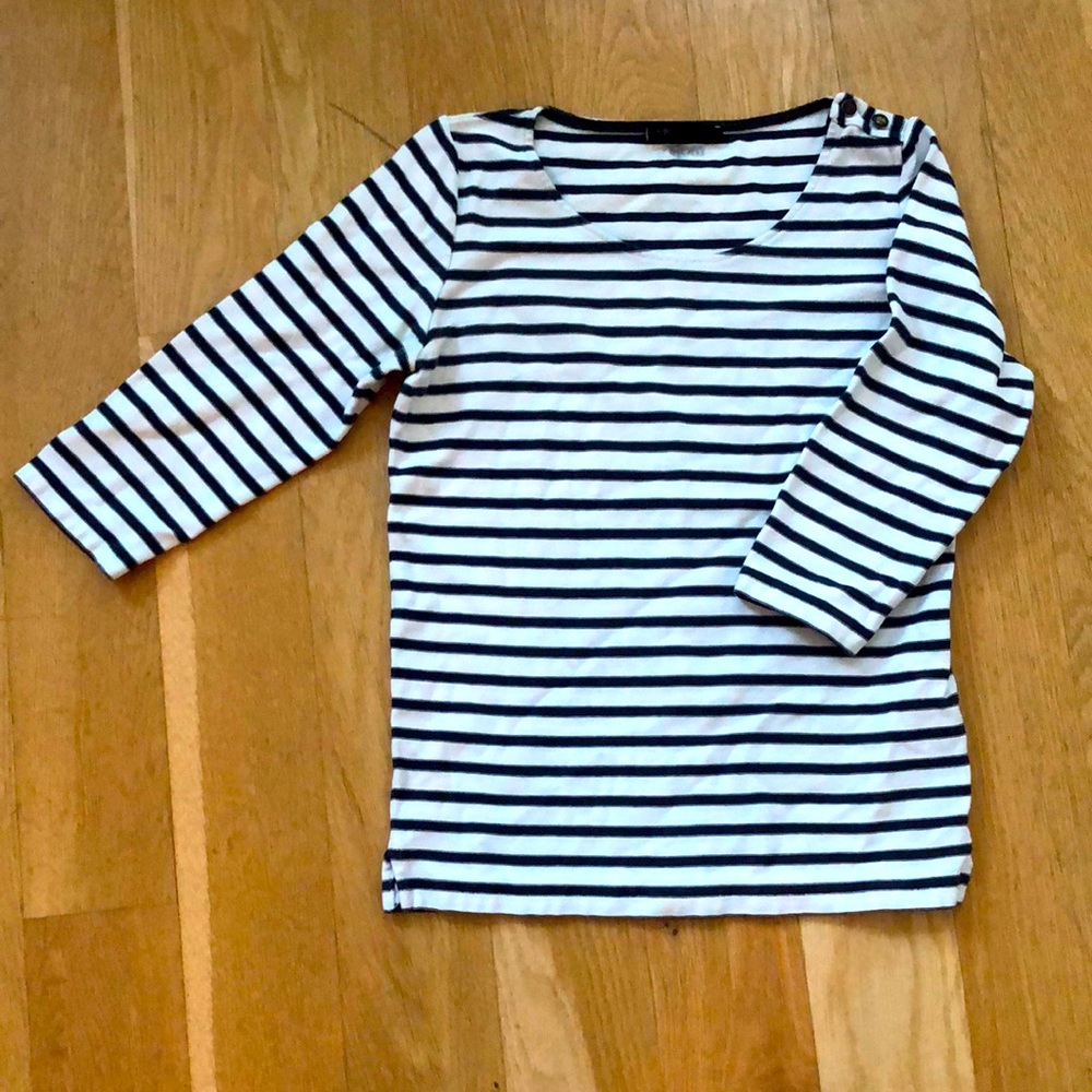 Maje striped long sleeve shirt